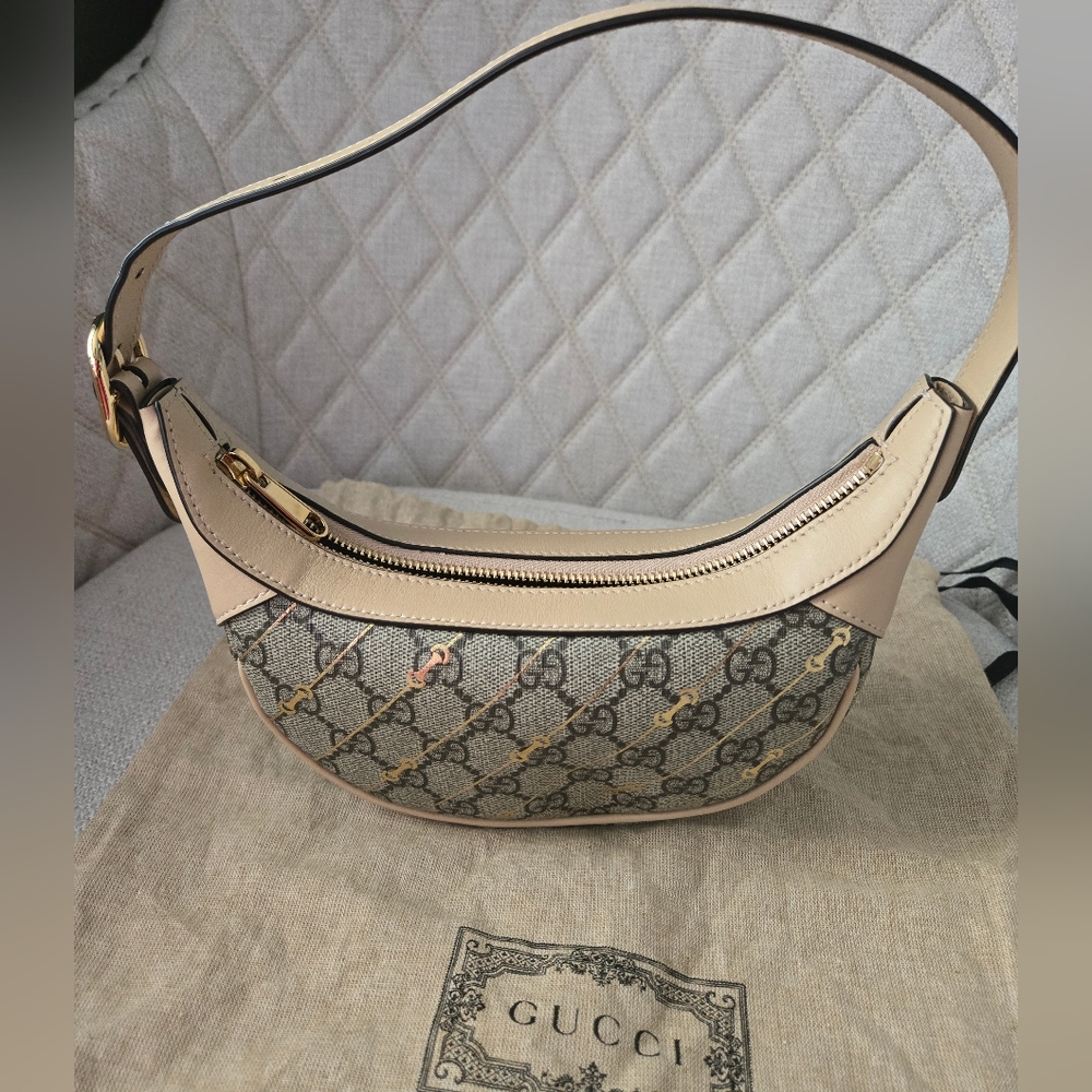 SOLD GUCCI - Mini Ophidia Canvas Shoulder Bag NWOT